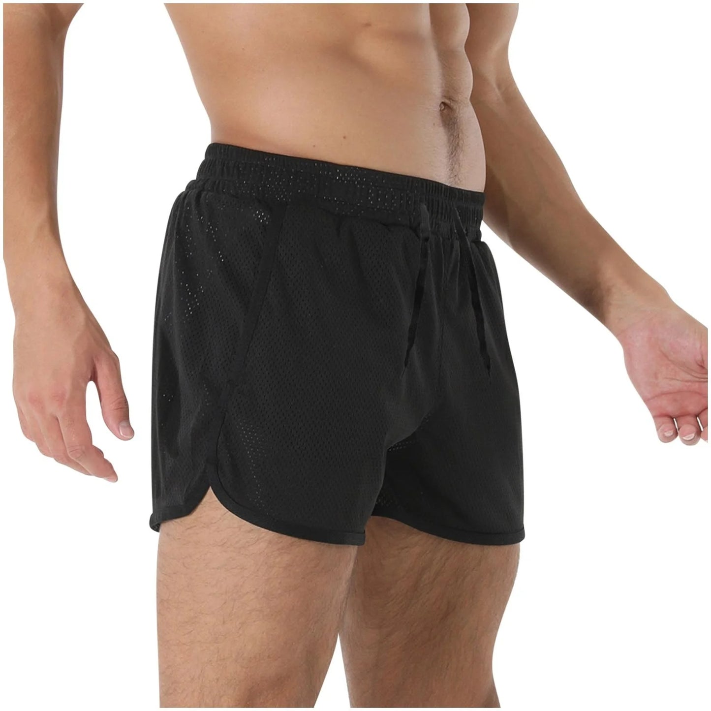 Men'S Running Shorts 3 Inch Quick Dry Gym Athletic Workout Short Shorts for Men with Liner and Zipper Pockets