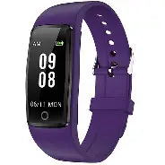 Fitness Tracker No Bluetooth No APP No Phone Needed, Fitness Watch for Men Women Parents IP68 Waterproof with Full Touch Screen Steps Calories Counter Sleep Tracker Alarm Clocks (Purple)